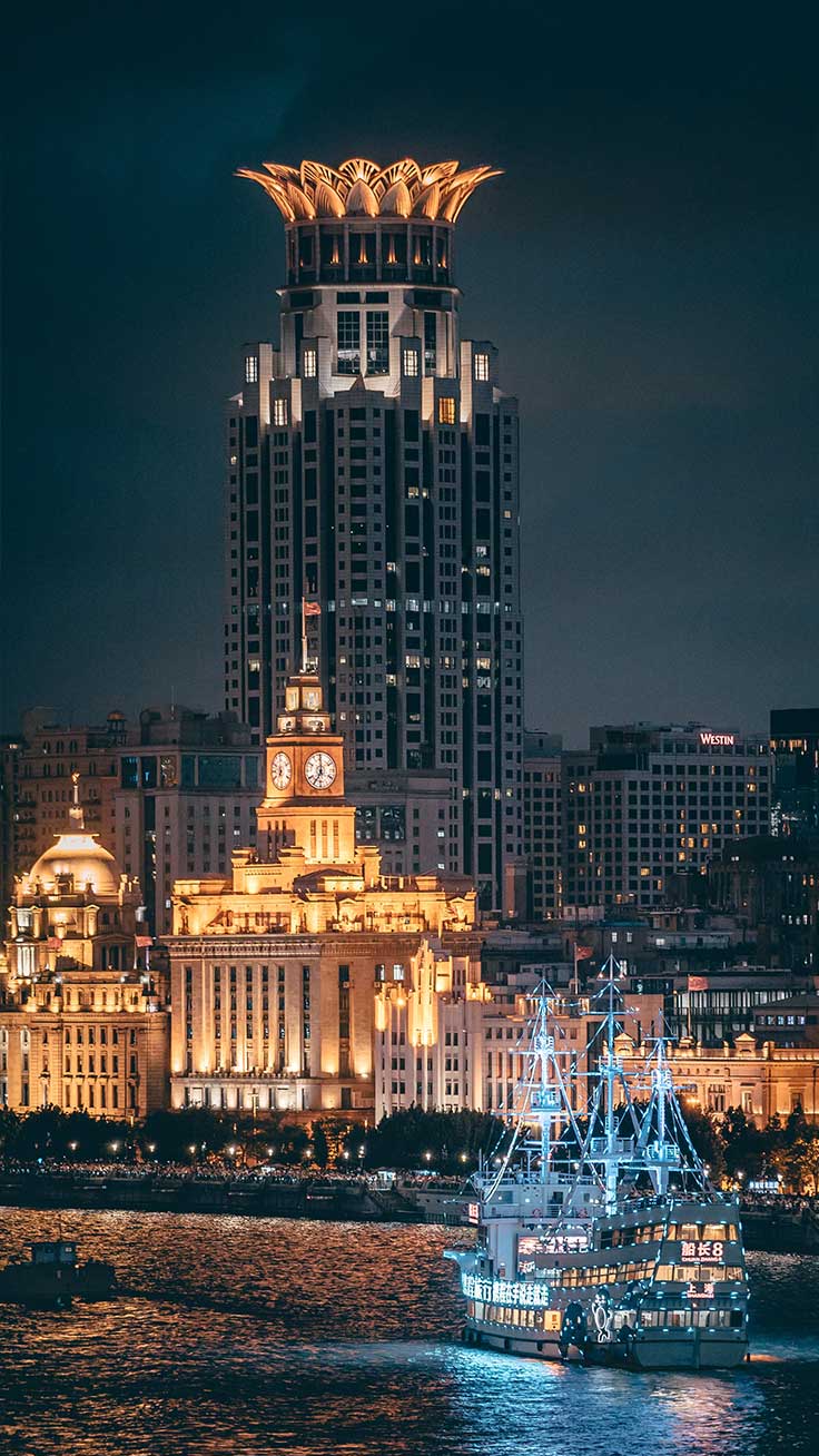 Asian Iphone Wallpapers By Preppy Wallpapers - Shanghai Iphone X - HD Wallpaper 