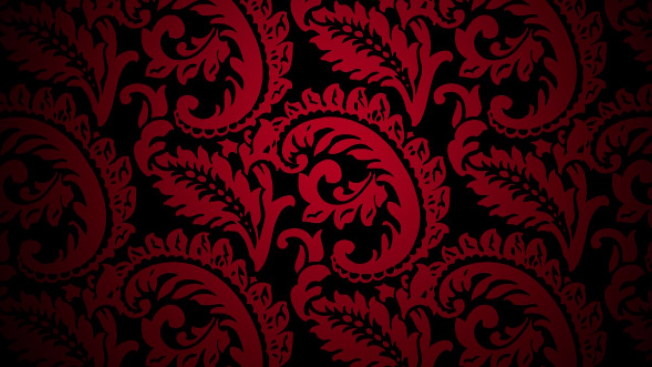 Red, Cool, Elegant, Wallpaper, Pattern, Download Wallpaper, - Red Victorian Pattern - HD Wallpaper 