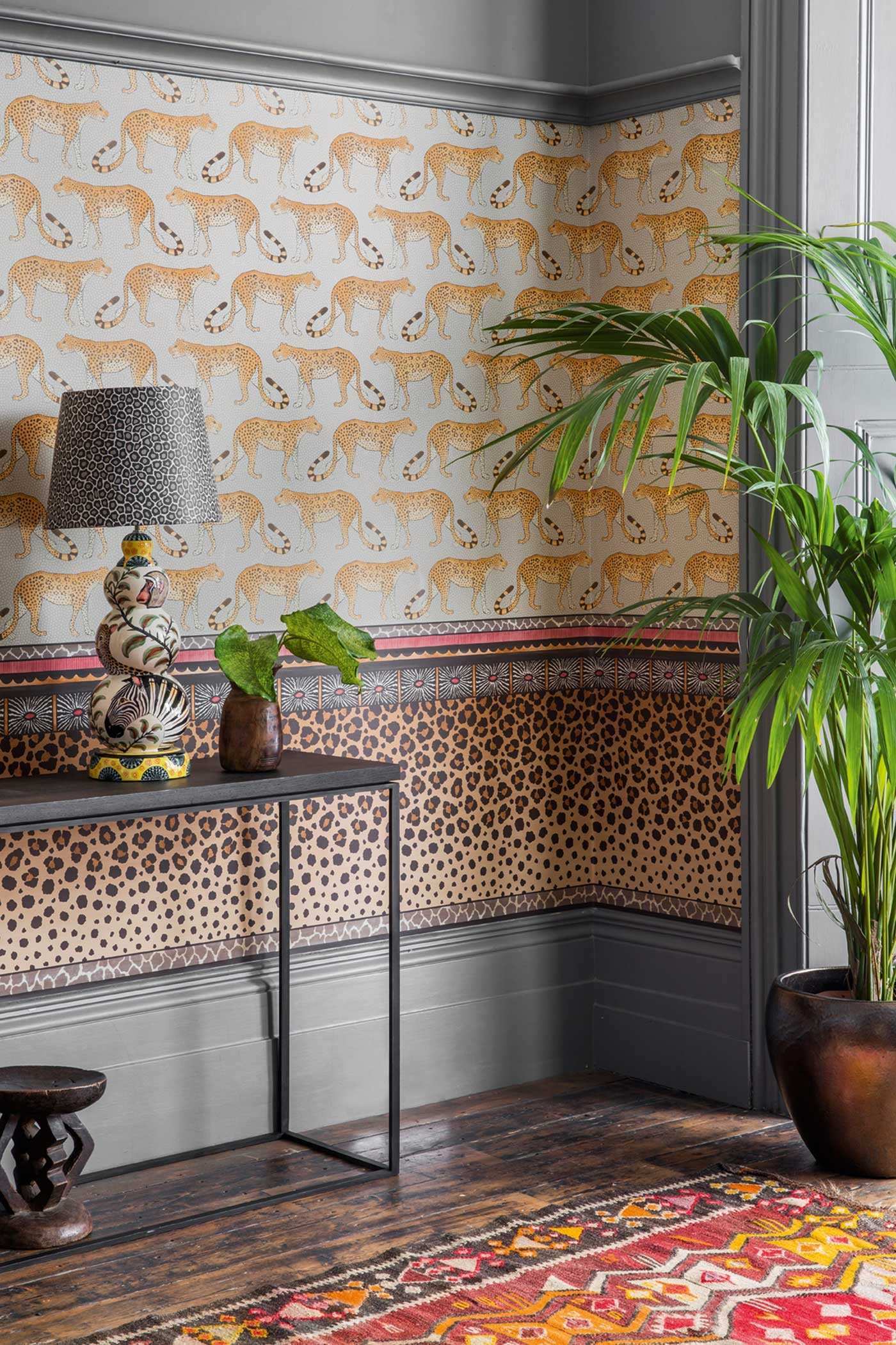Leopard Print Wallpaper For Walls Lovely Zulu Border - Cole And Son Ardmore - HD Wallpaper 
