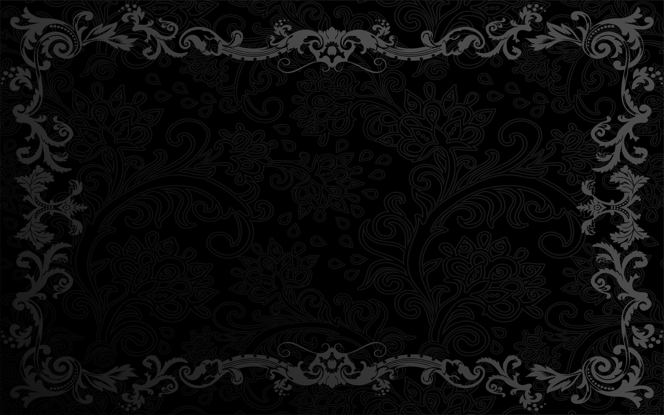2560x1600, Download Free Elegant Black Wallpapers For - Elegant Border Black Background - HD Wallpaper 