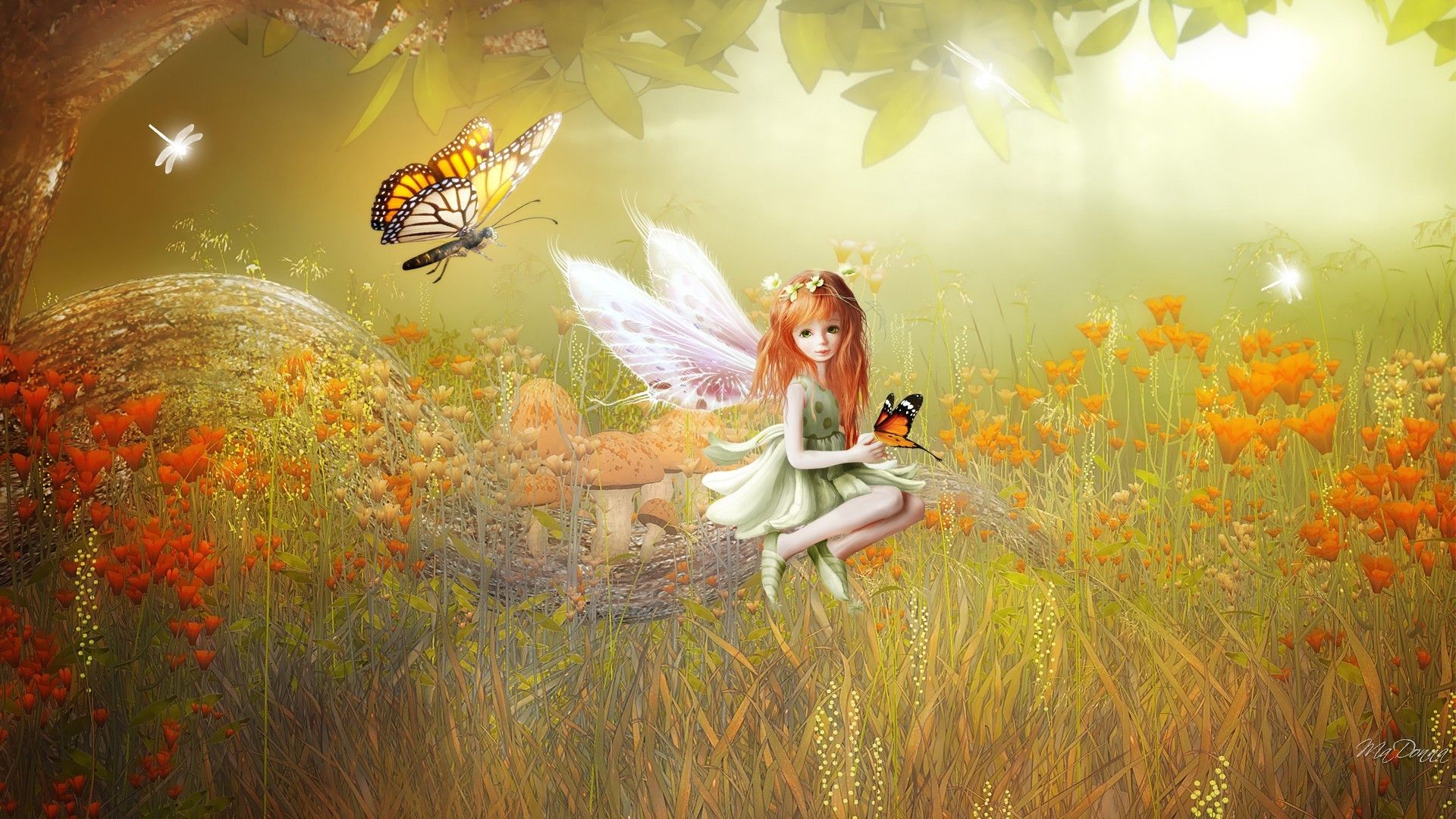 Thanksgiving Fairy - HD Wallpaper 