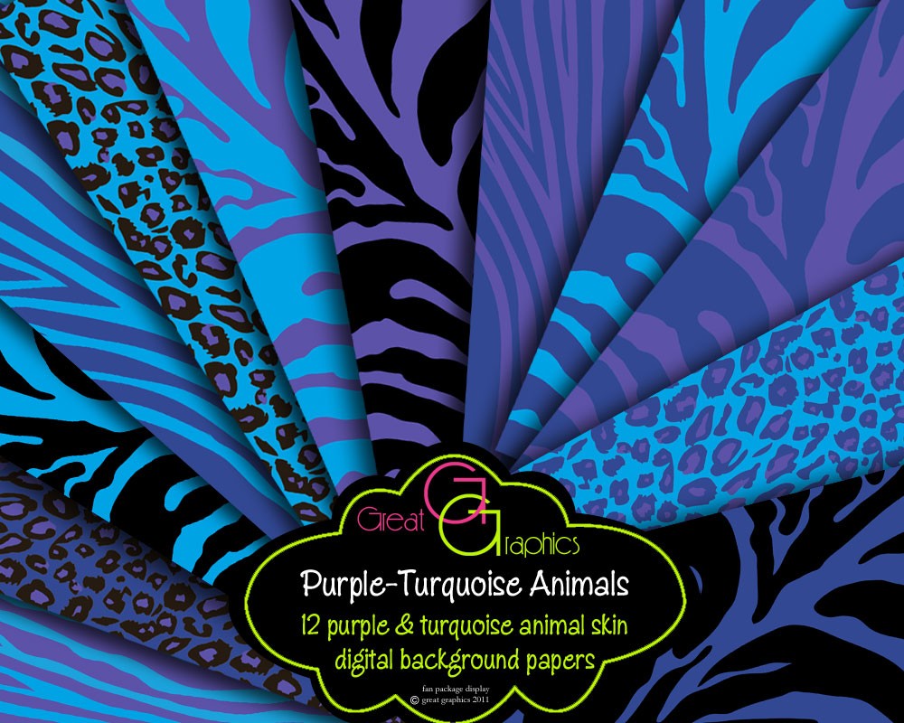 Zebra And Cheetah Print Wallpaper - Blue Zebra Print Fabric - HD Wallpaper 