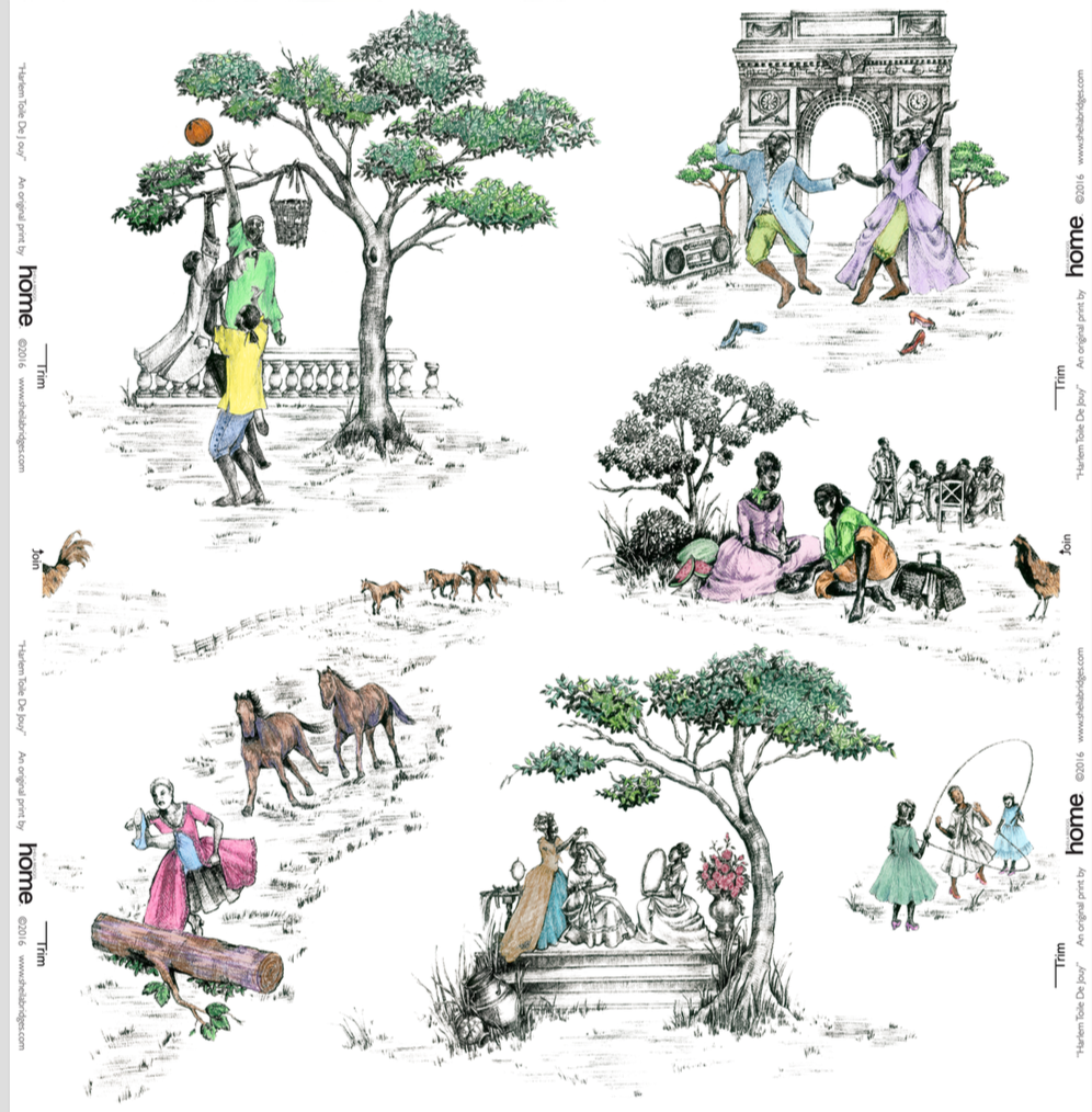 Toile De Jouy African - HD Wallpaper 