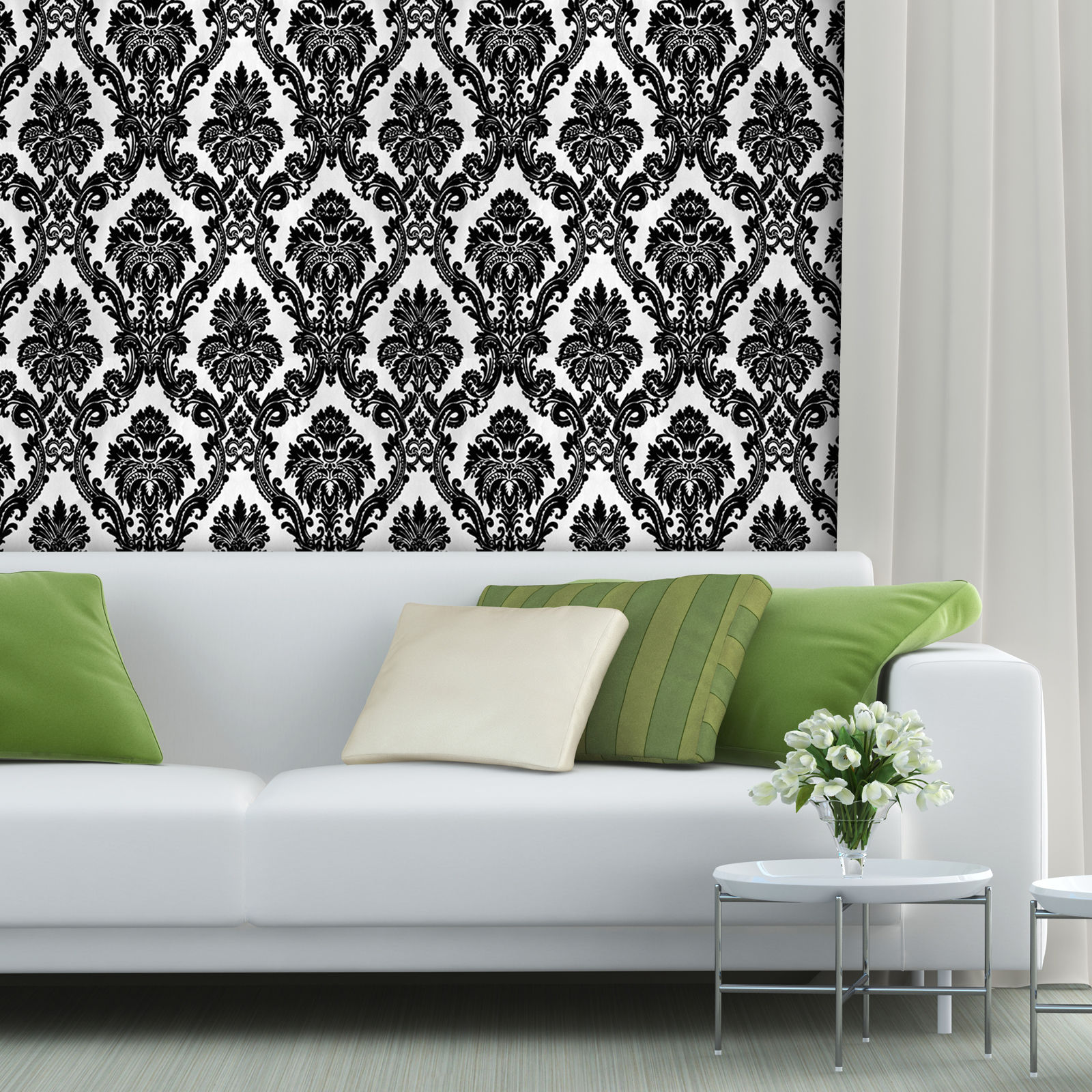 Black Wallpaper Living Room - HD Wallpaper 