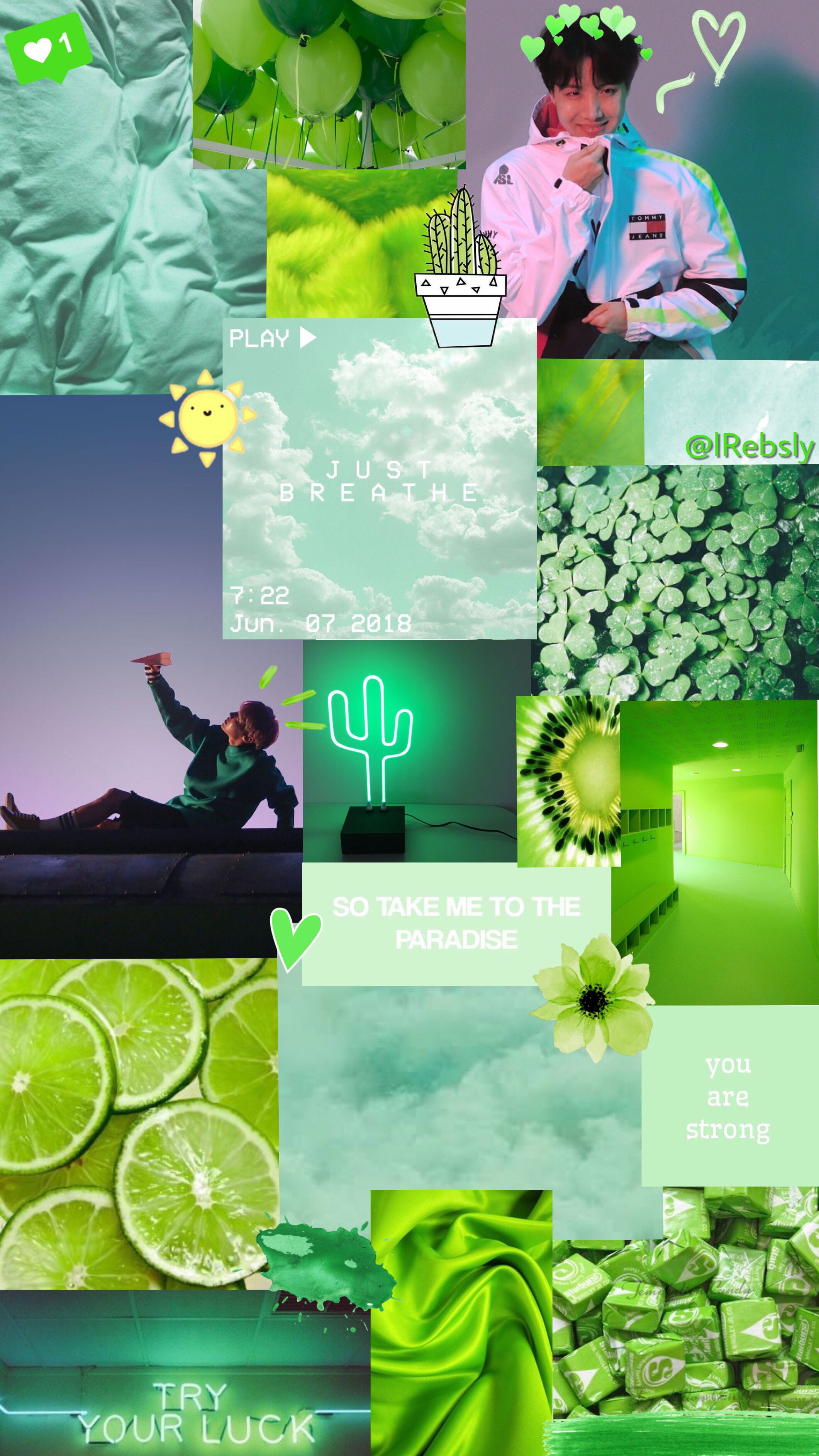 Lime Aesthetic Background - HD Wallpaper 