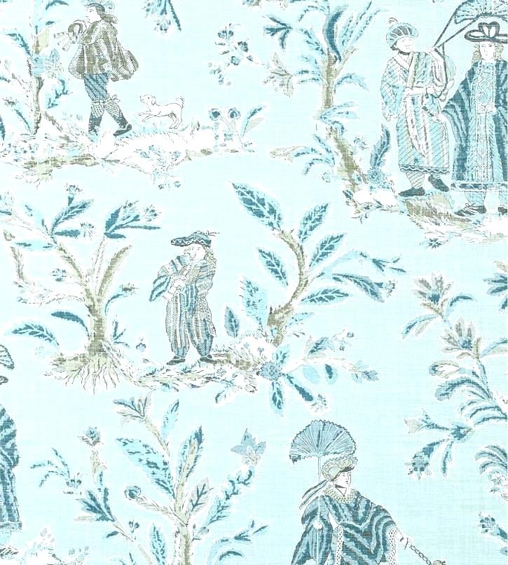 Country Toile Wallpaper French Rooster Fabric Yellow - Thibaut Royale Toile - HD Wallpaper 