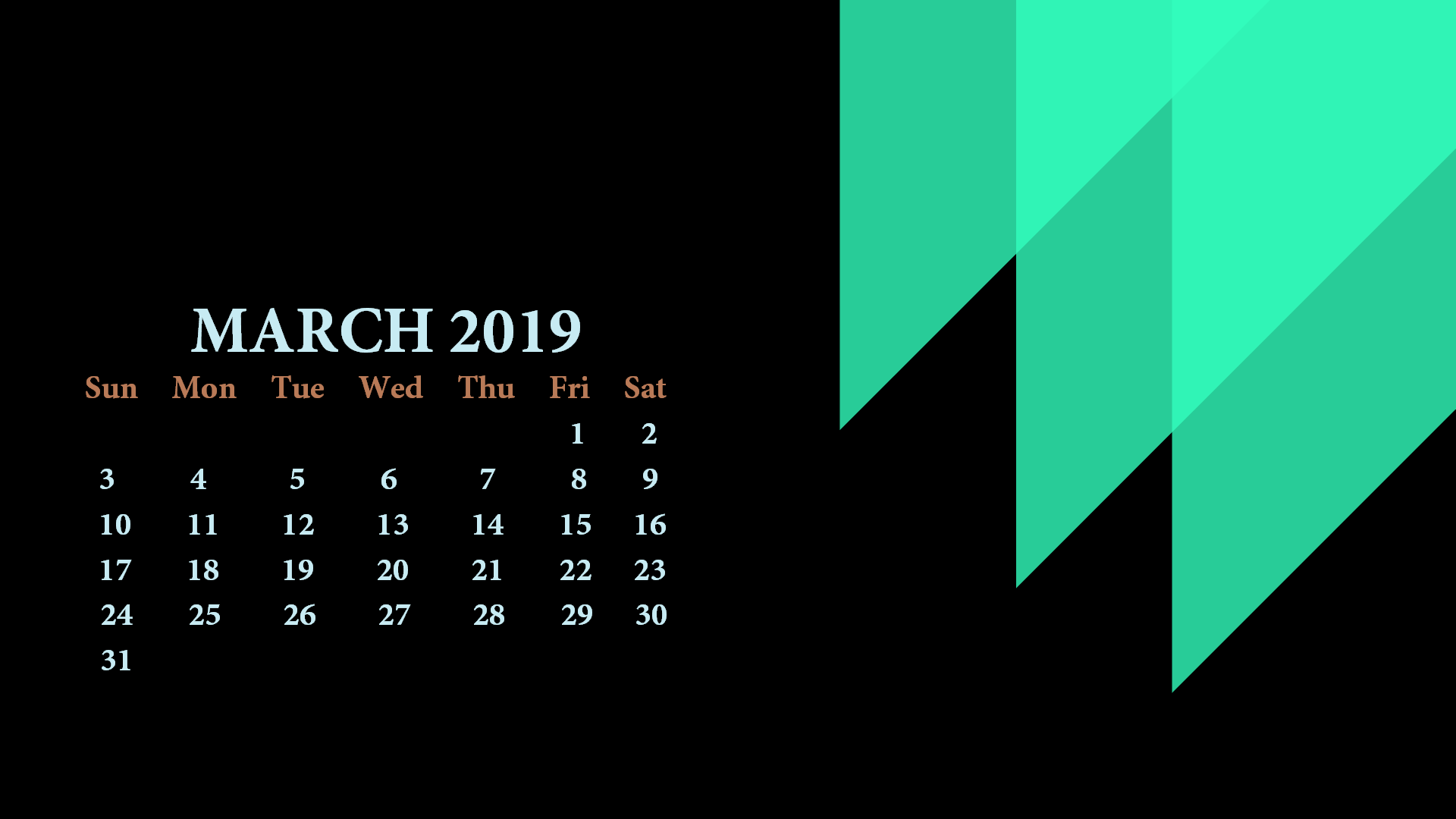 2019 March Hd Calendar Wallpaper - Desktop Calendar Wallpaper 2019 - HD Wallpaper 