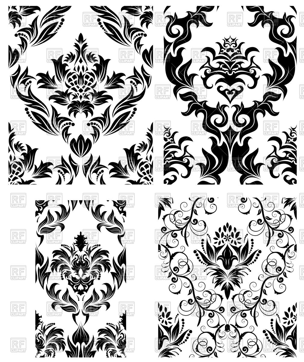 Elegant Seamless Wallpaper Patterns Vector Image Vector - Royal Vintage Vector Pattern - HD Wallpaper 