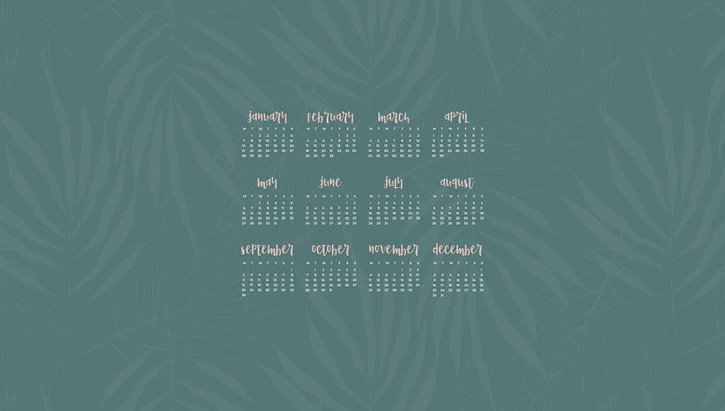 Audrey Of Oh So Lovely Blog Shares 12 Free 2019 Desktop - Desktop Calendar Wallpaper 2019 February - HD Wallpaper 