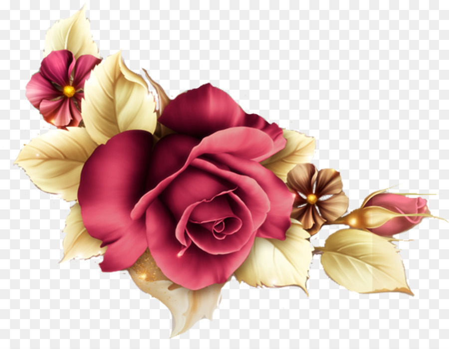 Rose Gold Flowers Png - HD Wallpaper 