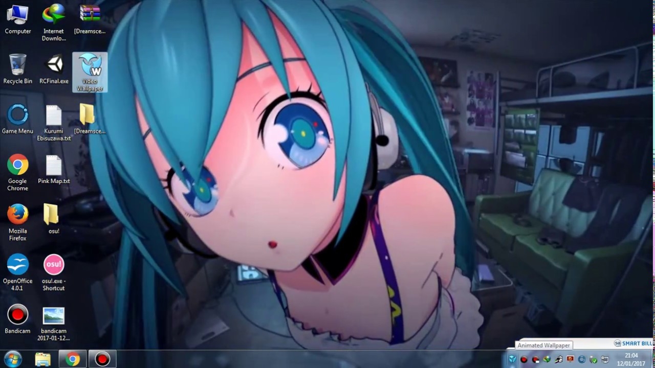 Awesome Anime Live Wallpaper Free Download For Pc Collection - Hatsune Miku Wallpaper  Live - 1280x720 Wallpaper 