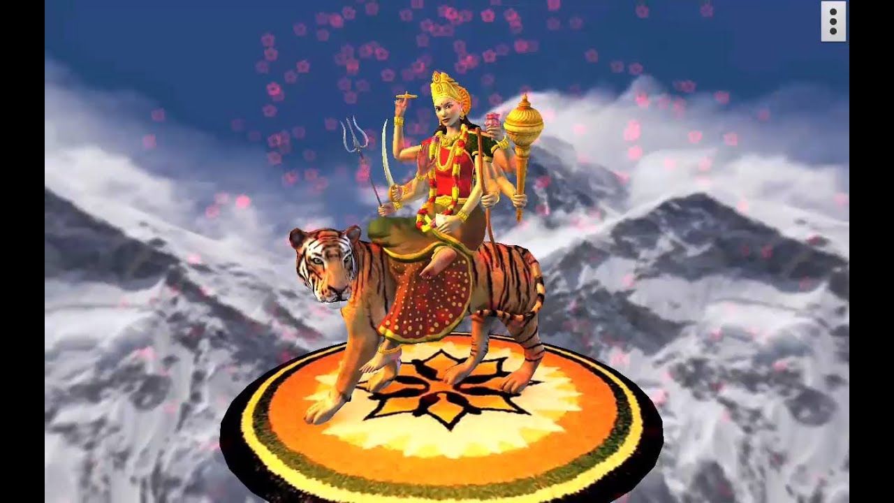 Maa Durga 3d Wallpaper Download Free - Animation Maa Durga 3d - HD Wallpaper 