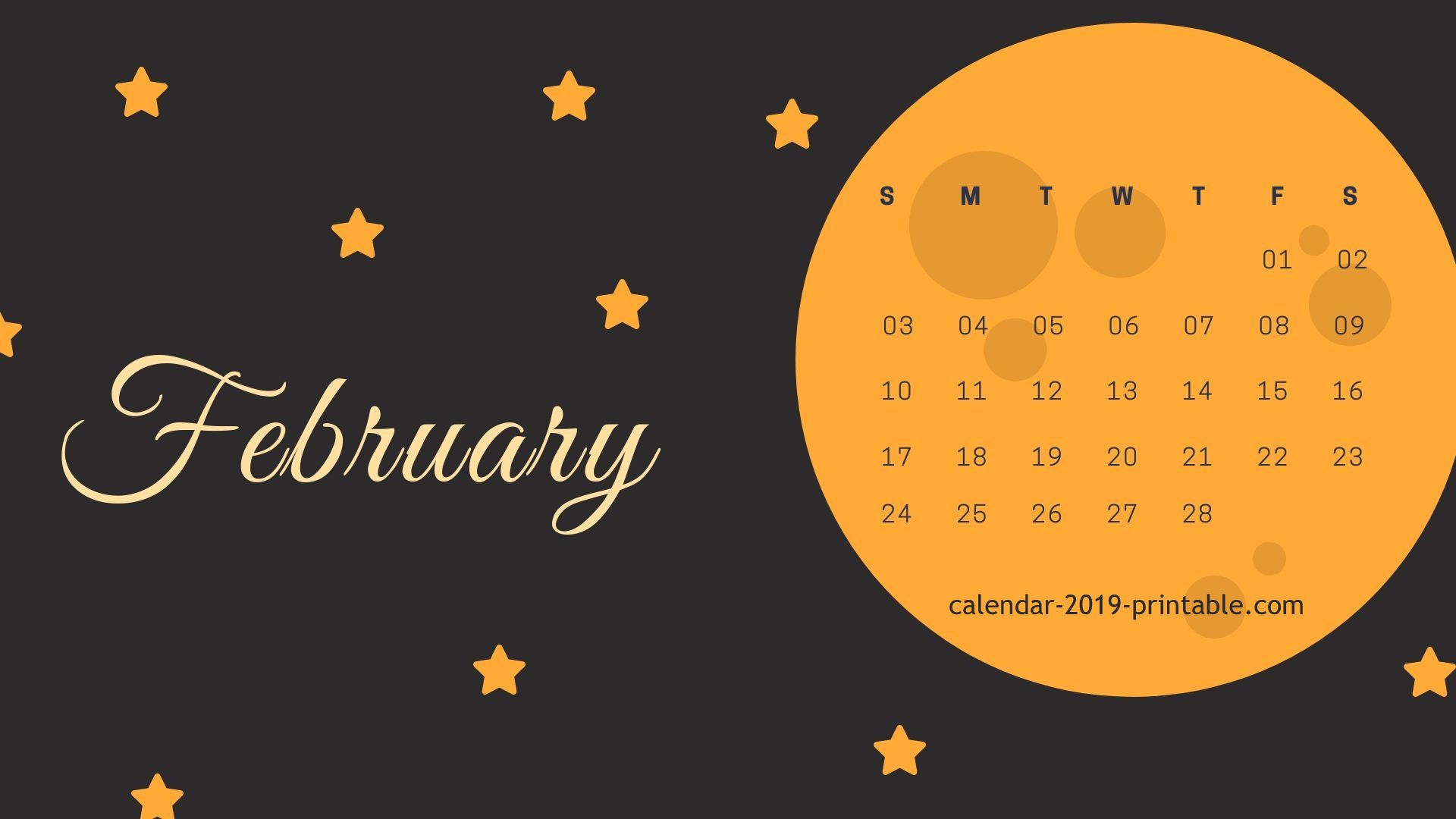 February 2019 Computer Calendar Wallpaper - Desktop Wallpaper February 2019 - HD Wallpaper 