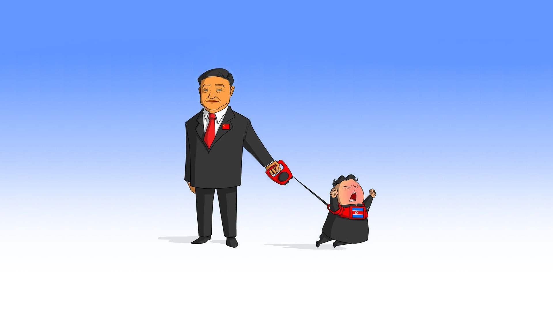 China North Korea Cartoon Leash Wallpapers Hd / Desktop - North Korea Wallpaper Phone - HD Wallpaper 
