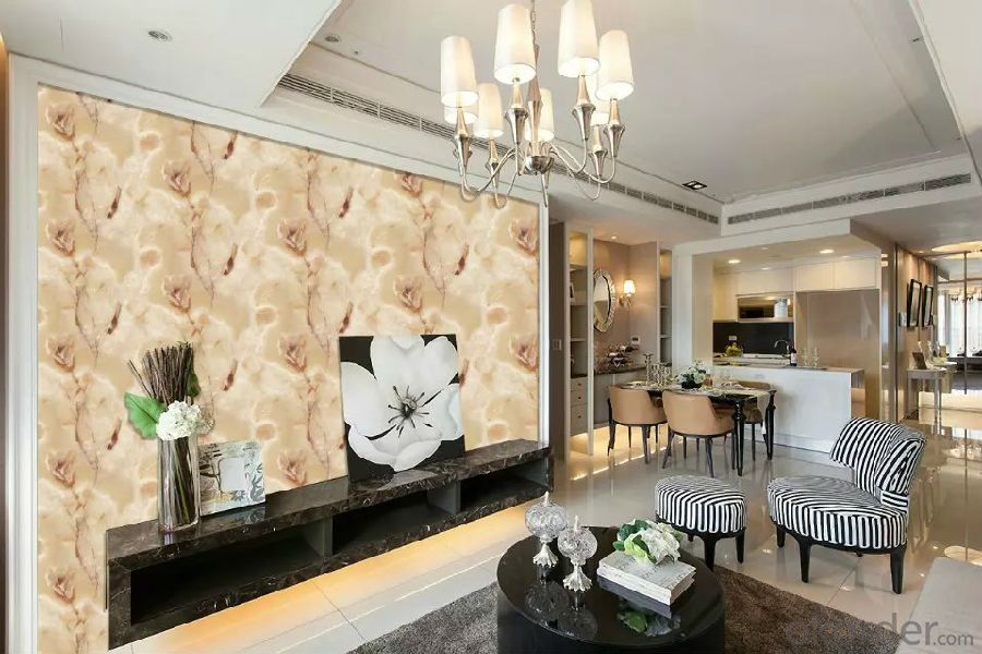 Pvc Wallpaper Vinyl Covered Project Home With Kinds Living Room Mica