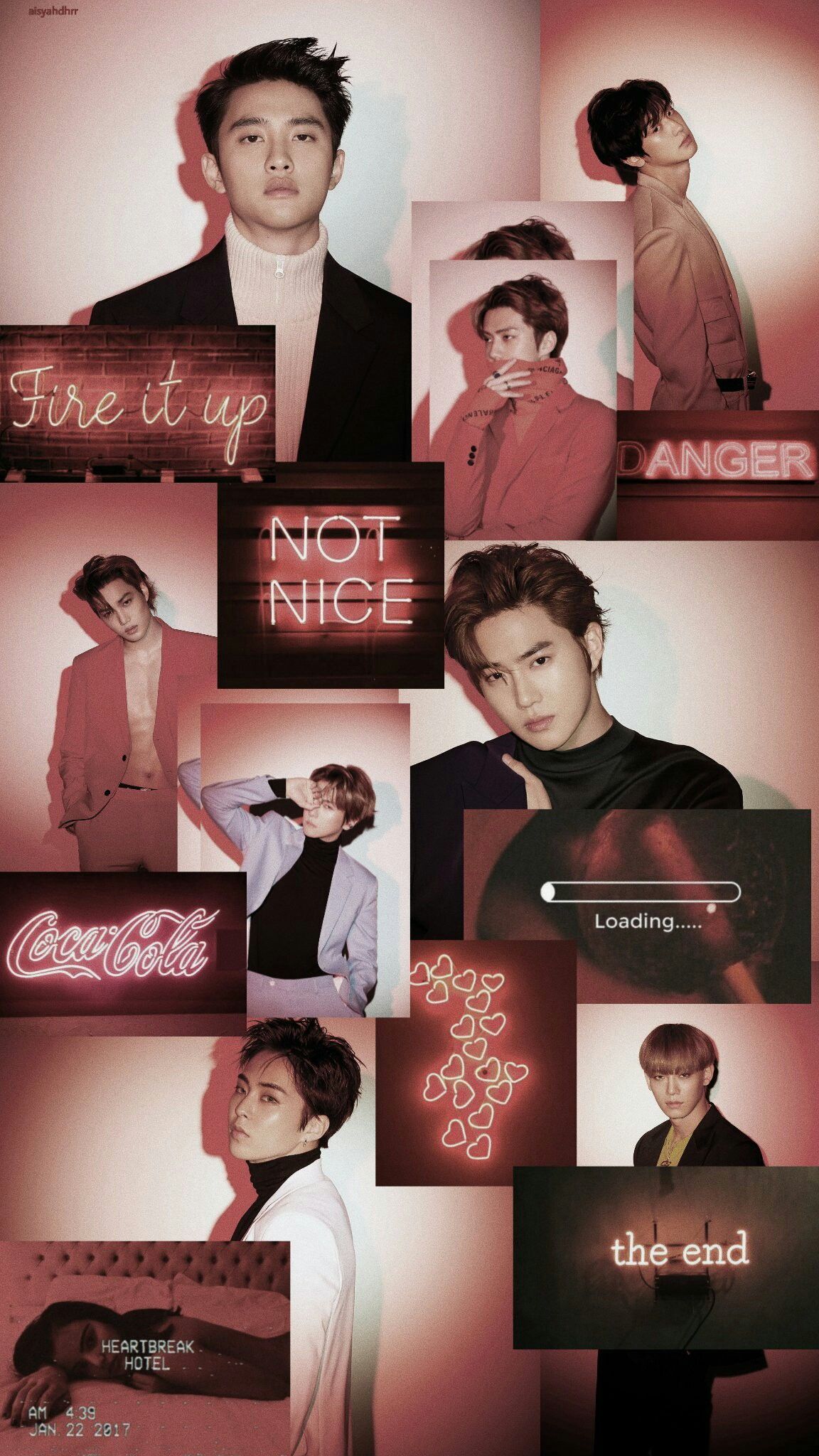Exo Members Colaj - HD Wallpaper 