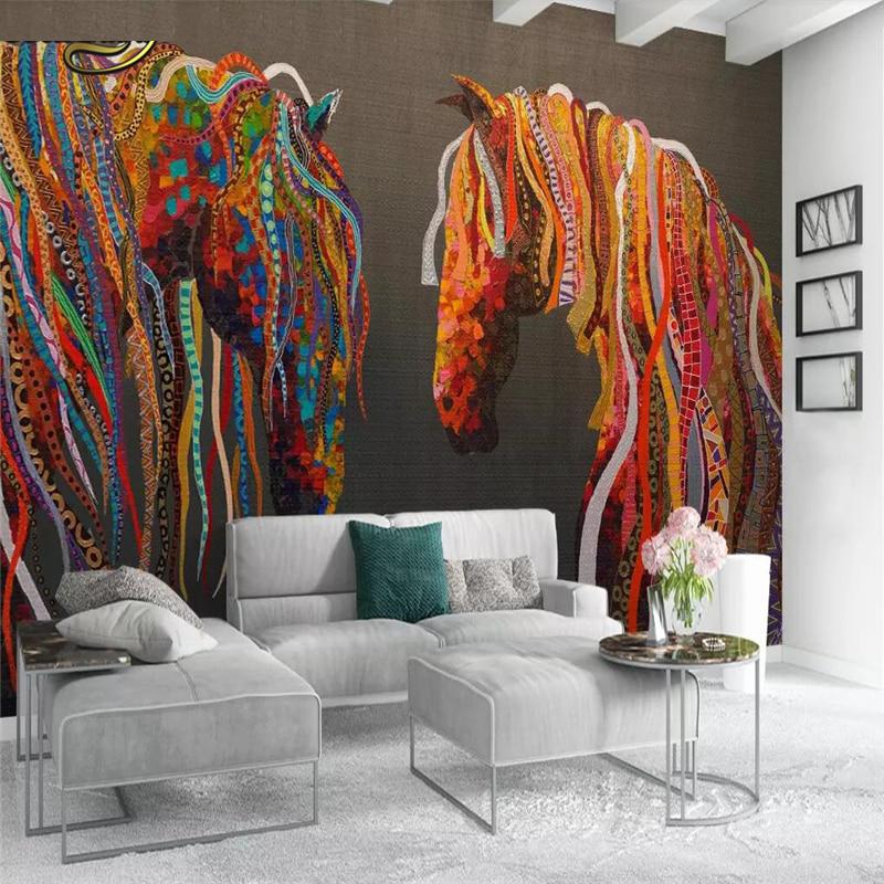 Mural Wallpaper Living Room Abstract - HD Wallpaper 