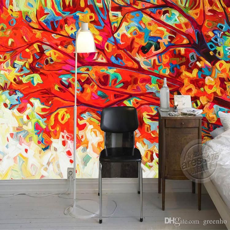Abstract Wall Mural Paintings - HD Wallpaper 