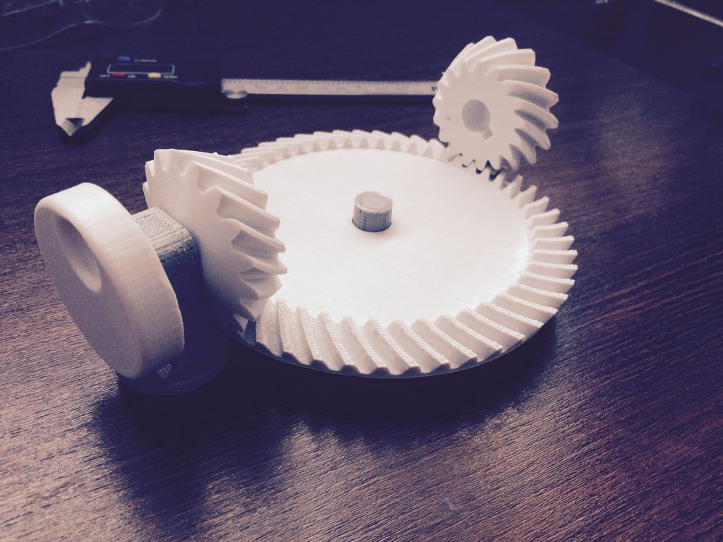 3d Printed Bevel Gearbox - HD Wallpaper 