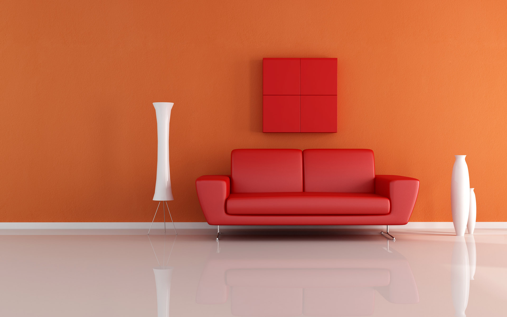 Red Couch Modern Sofa Design Wallpaper - Interior Wall Design Hd - HD Wallpaper 
