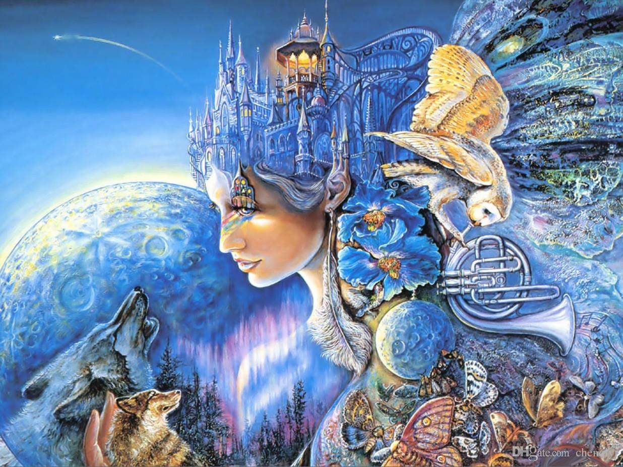 Josephine Wall Fox Art - HD Wallpaper 