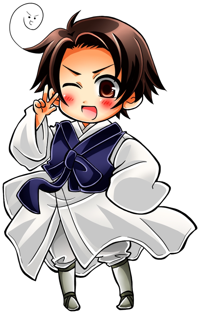 South Korea Hetalia Chibi - HD Wallpaper 