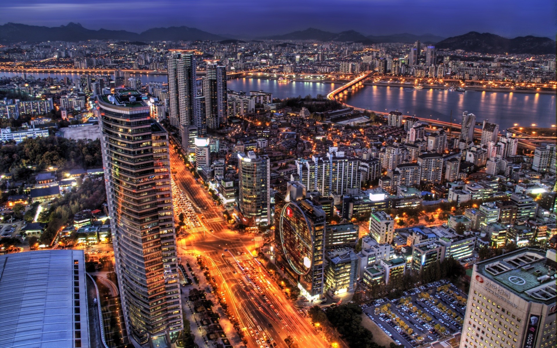Asia City Cityscape Skyline Travel Urban Skyscraper - South Korea Seoul Hd - HD Wallpaper 
