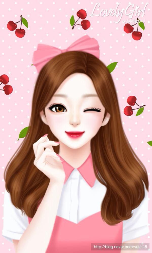 Girl Image Korean Cute Cartoon In Lovely Girl Image - Enakei Girl -  600x1000 Wallpaper 