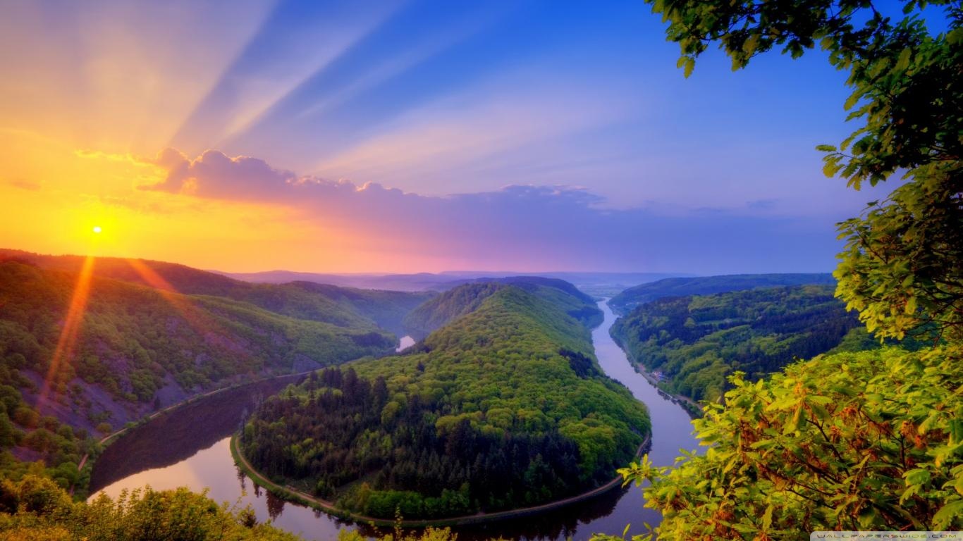 Saarschleife - HD Wallpaper 