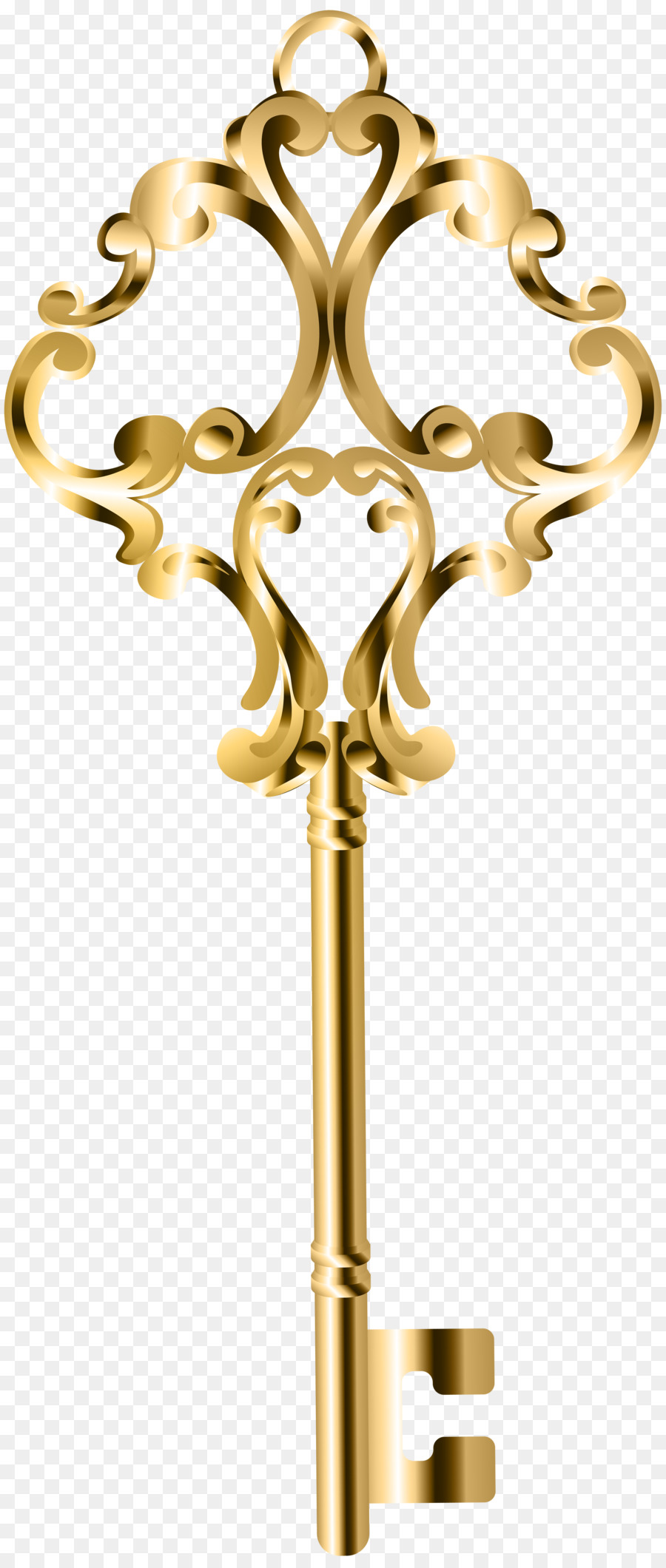 Golden Key Clipart Png - HD Wallpaper 