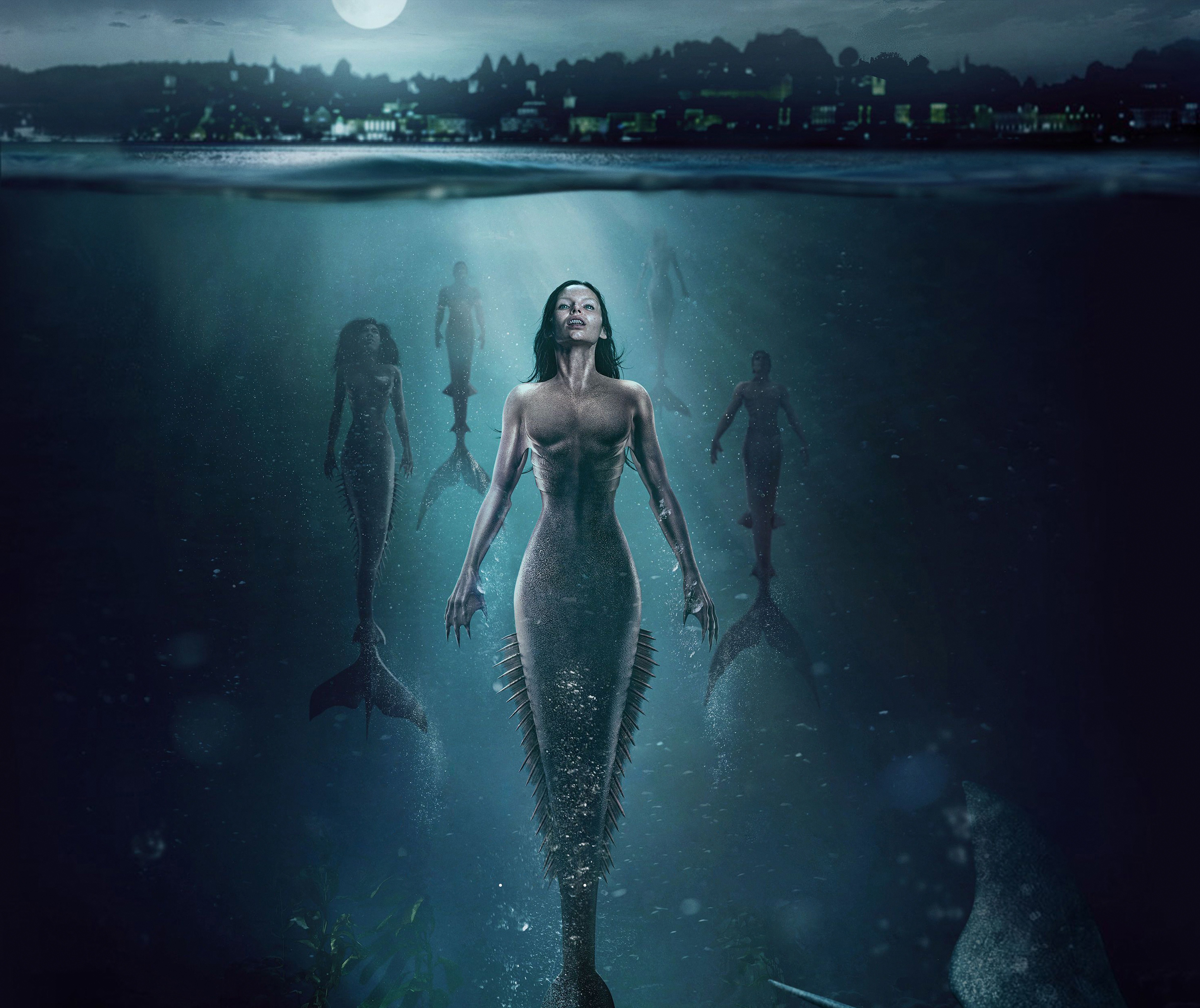 Sirens And Mermaids American Television Series 4k Wallpaper - Siren Tv Series - HD Wallpaper 