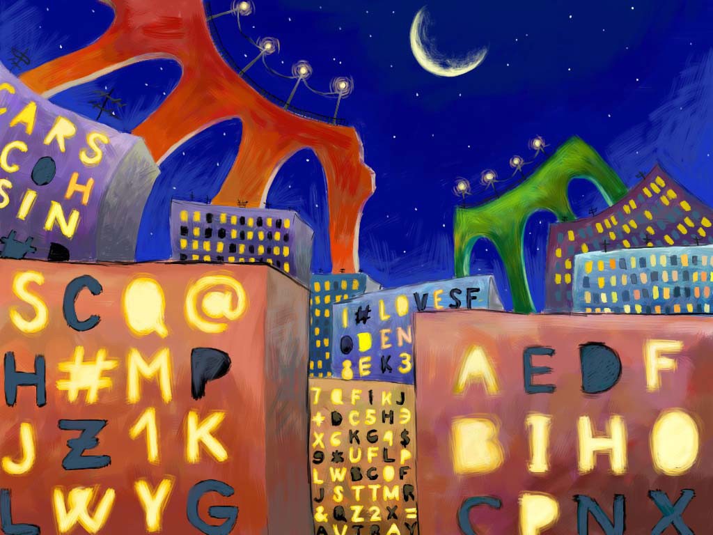 Kriptografi Kunci Kata Laluan Kunci Rahsia Wallpaper - Night - HD Wallpaper 