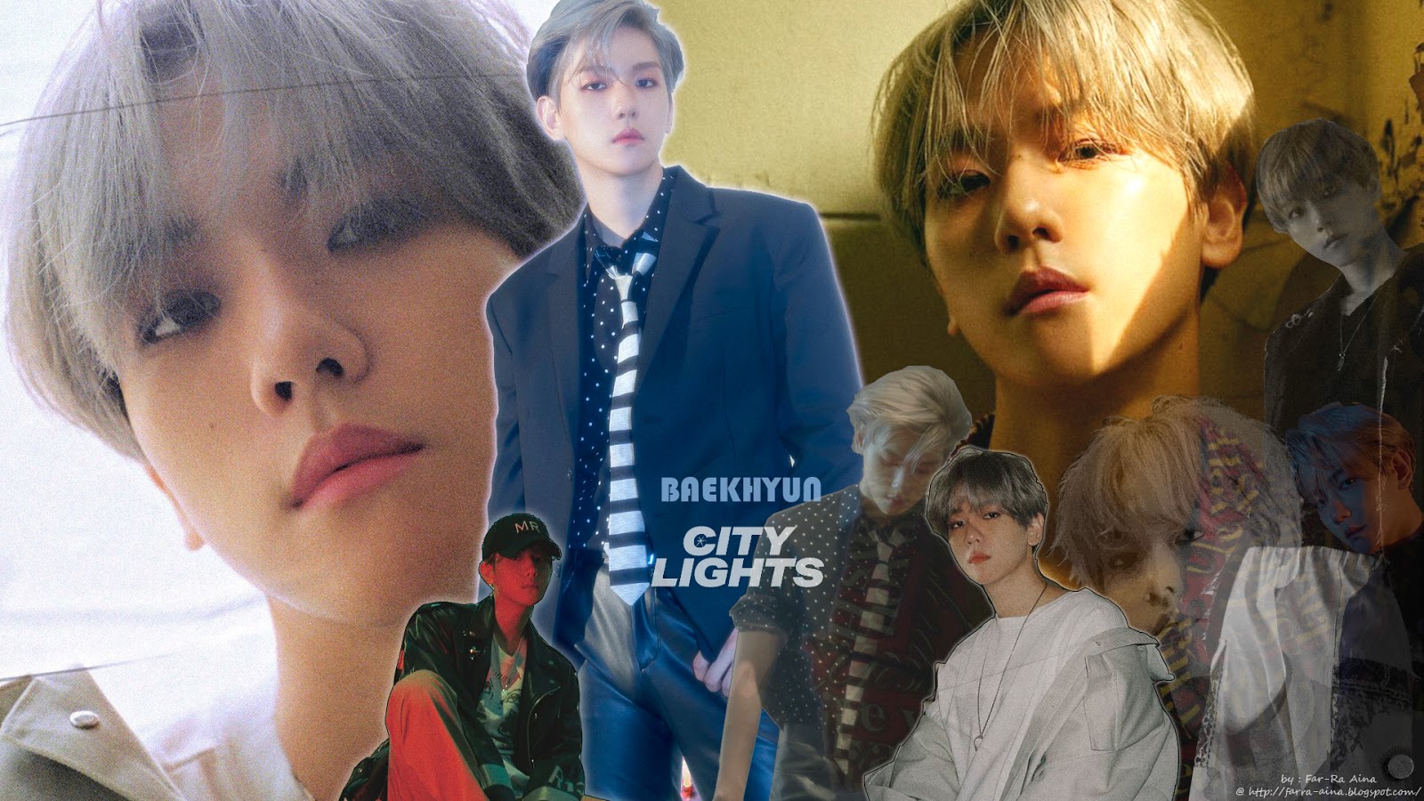 Baekhyun City Lights Desktop - HD Wallpaper 