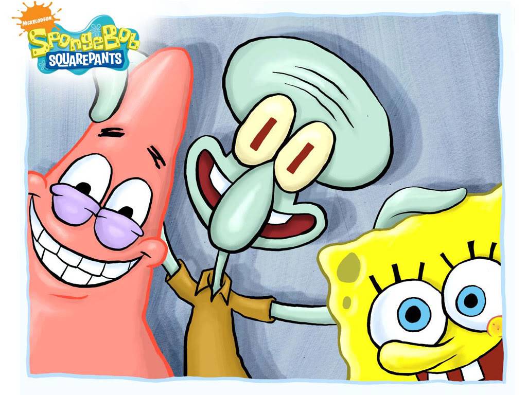 Spongebob Squarepants Patrick And Squidward - HD Wallpaper 