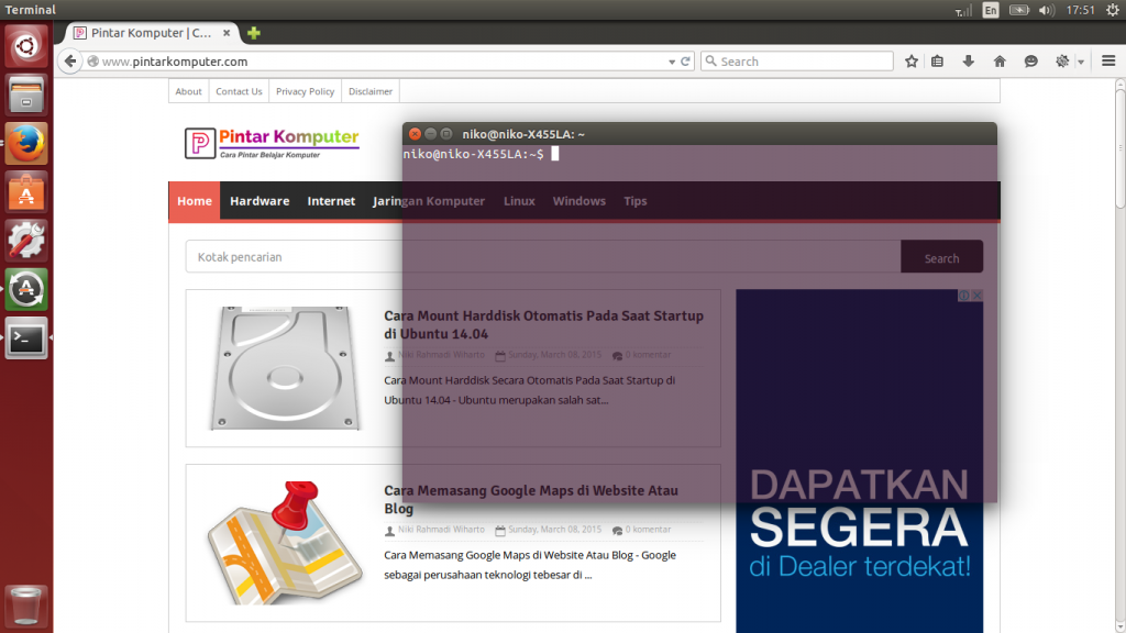 Cara Sederhana Merubah Background Terminal Linux Ubuntu - HD Wallpaper 