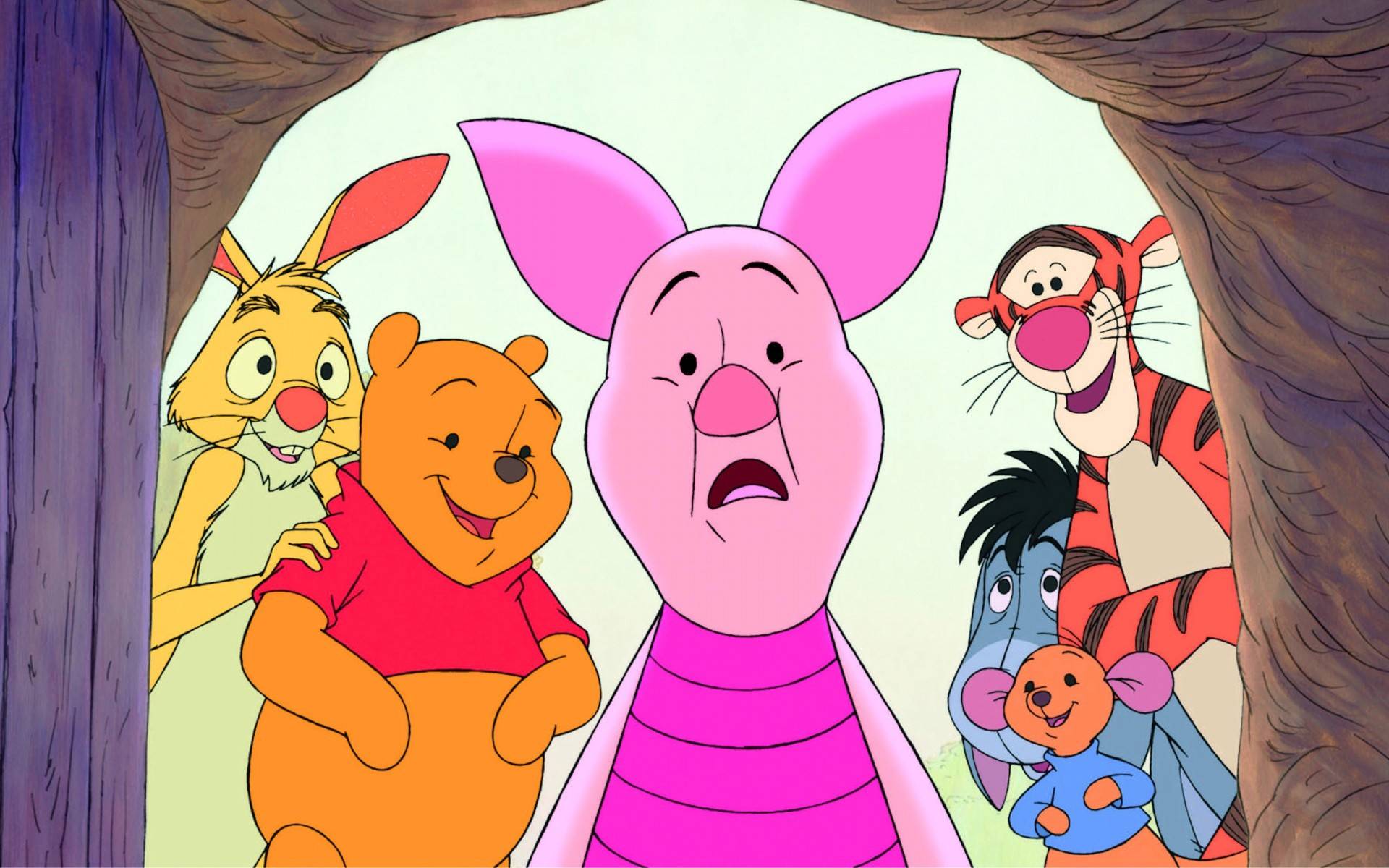 Piglet Roo Winnie The Pooh - HD Wallpaper 