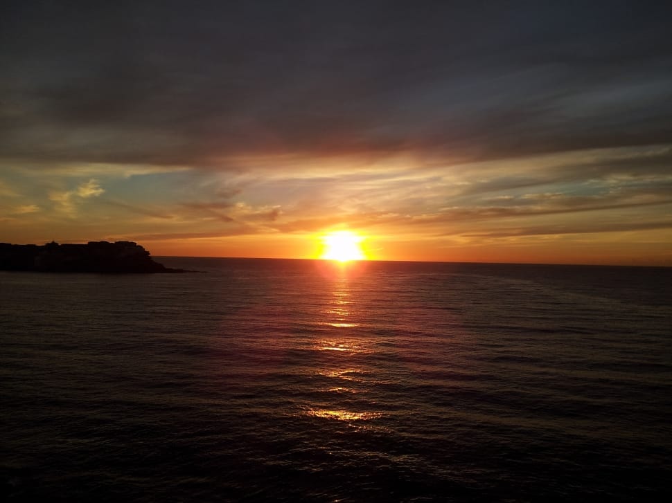 Orang Sunset Preview - Ocean Sun Rise View - HD Wallpaper 