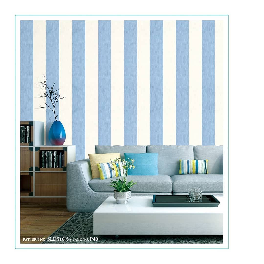Dinding Kamar Motif Garis - HD Wallpaper 
