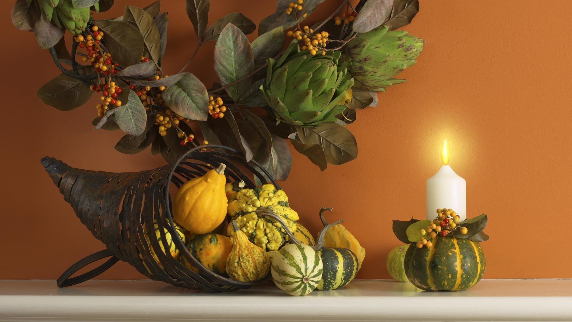 Thanksgiving Desktop Wallpapers - Thanksgiving Edible Cake Toppers - HD Wallpaper 