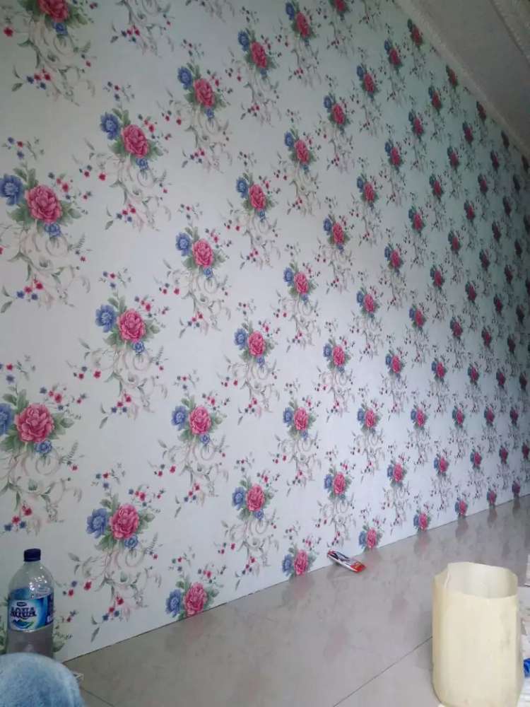 Jasa Pasang Wallpaper Dan Walstiker - Wall - HD Wallpaper 