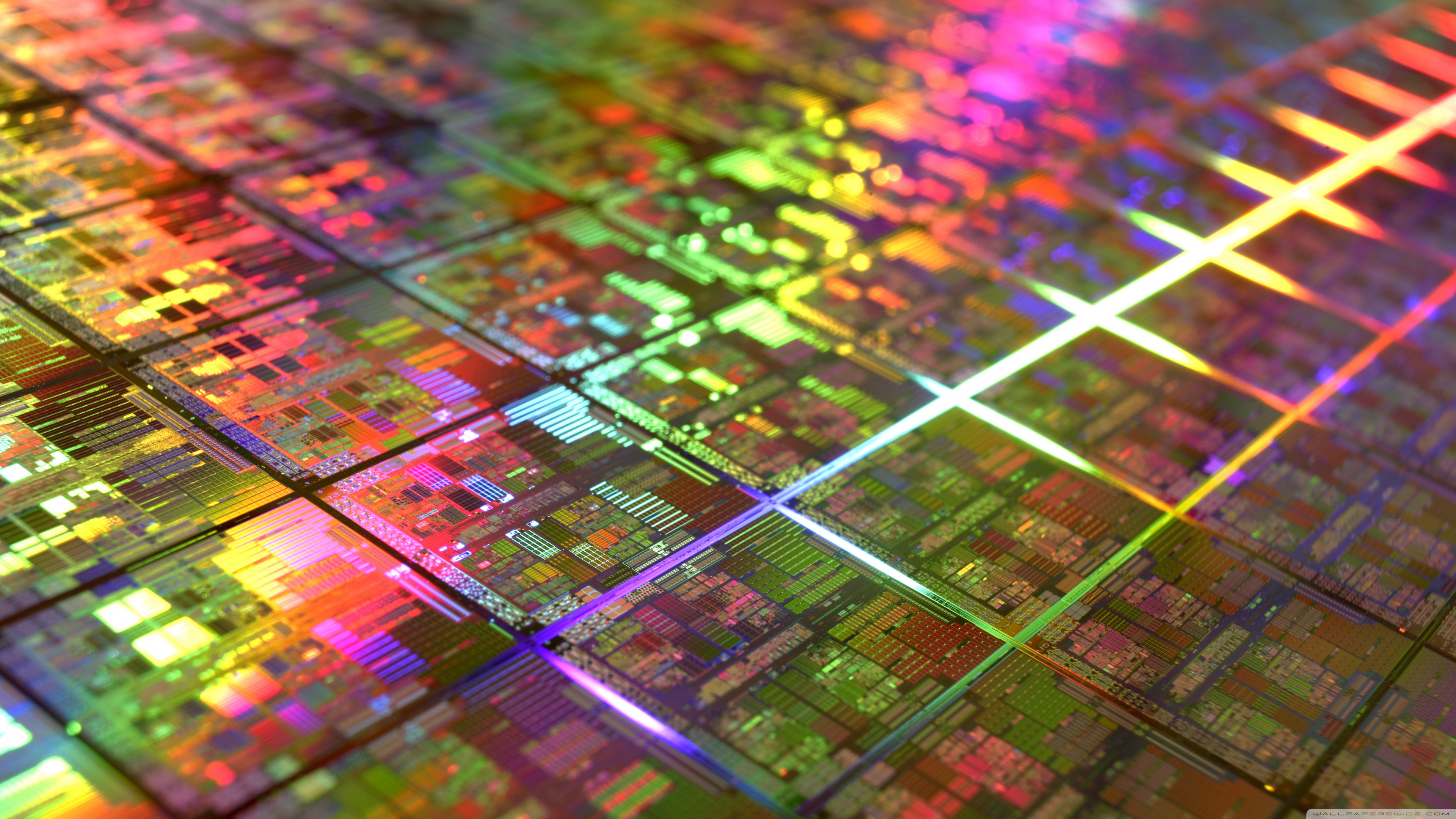 Silicon Wafer Close Up - HD Wallpaper 