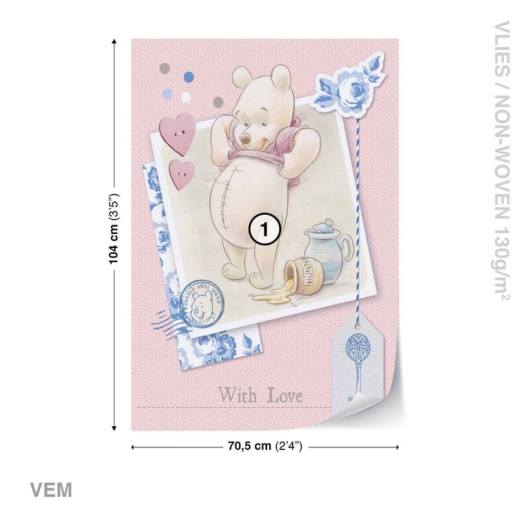 Disney Winnie Pooh Wallpaper Mural - Tapeta Medvídek Pú - HD Wallpaper 