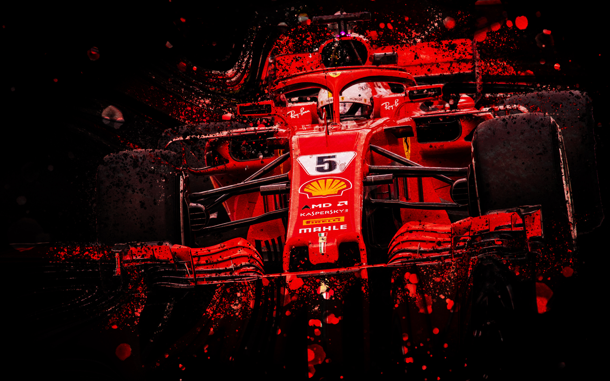 Ferrari F1 Race Car - HD Wallpaper 