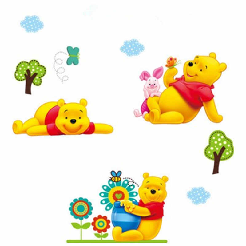Baby Favorite Anime Bear Wall Stickers Winnie The Pooh - Winnie The Pooh - HD Wallpaper 