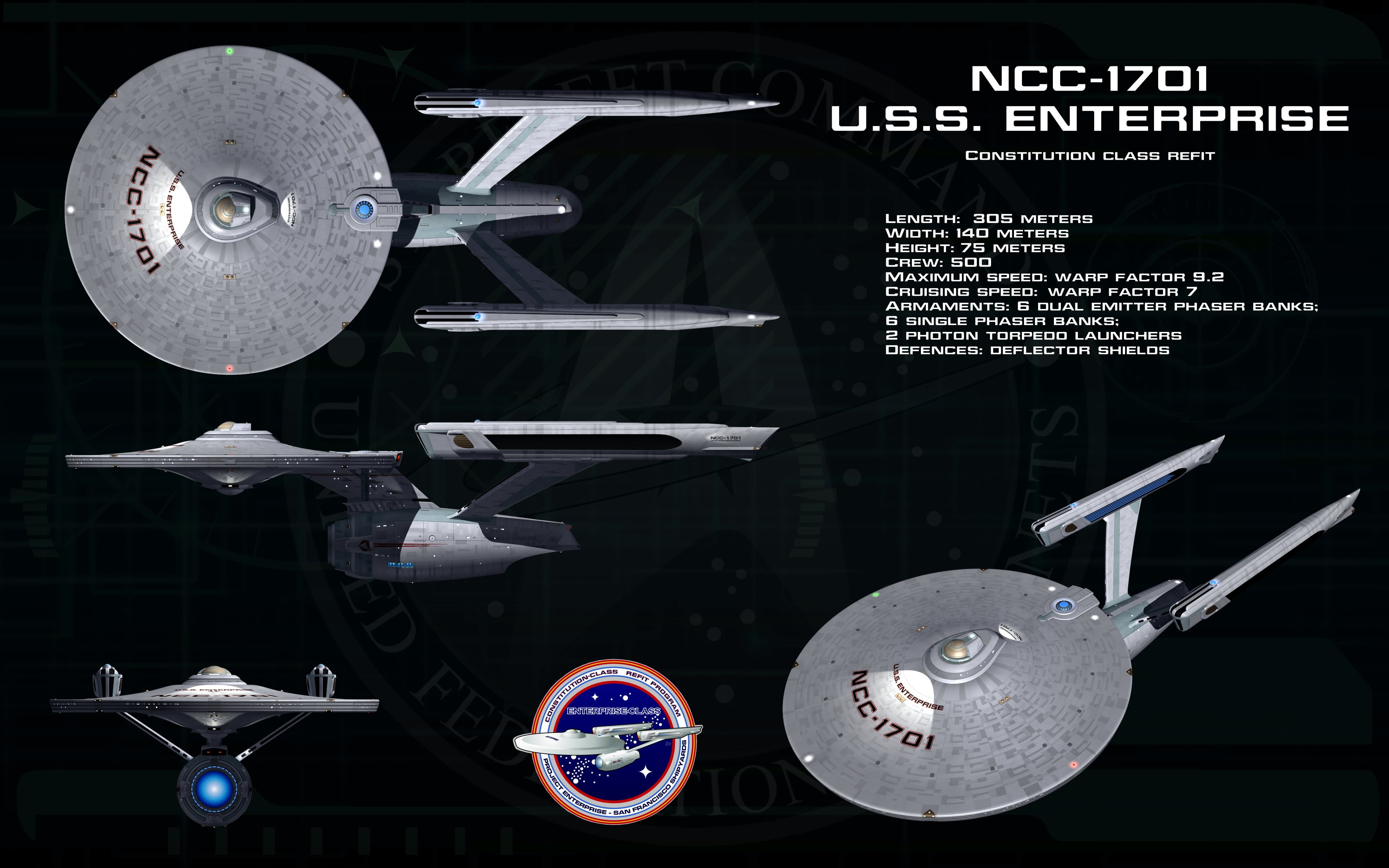 Star Trek Uss Enterprise Refit - HD Wallpaper 