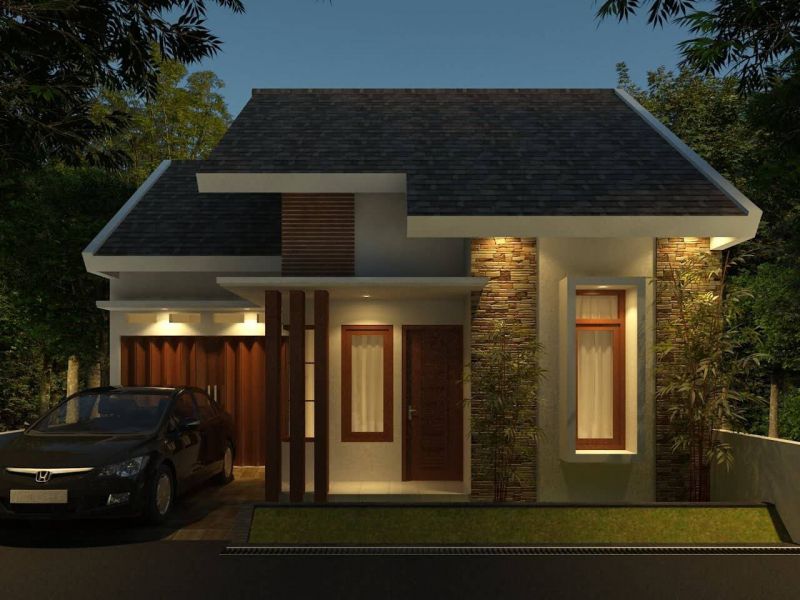 Rumah Minimalis Batu Alam - HD Wallpaper 