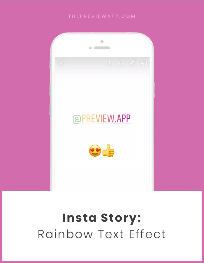 How To Do A Rainbow / Ombre Text Effect On Insta Story - Iphone - HD Wallpaper 
