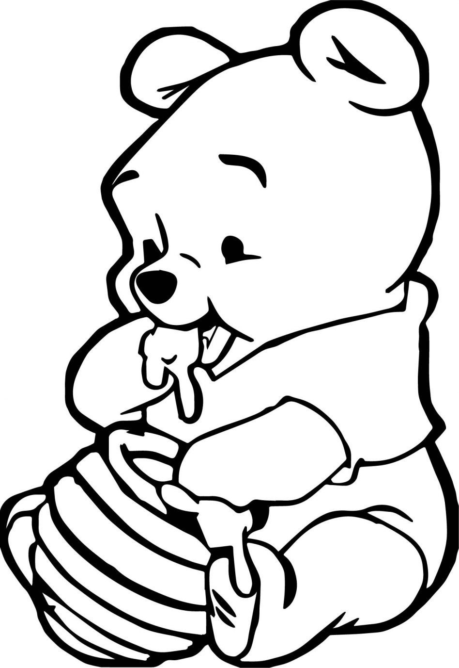Cute Winnie The Pooh Drawings Easy - HD Wallpaper 