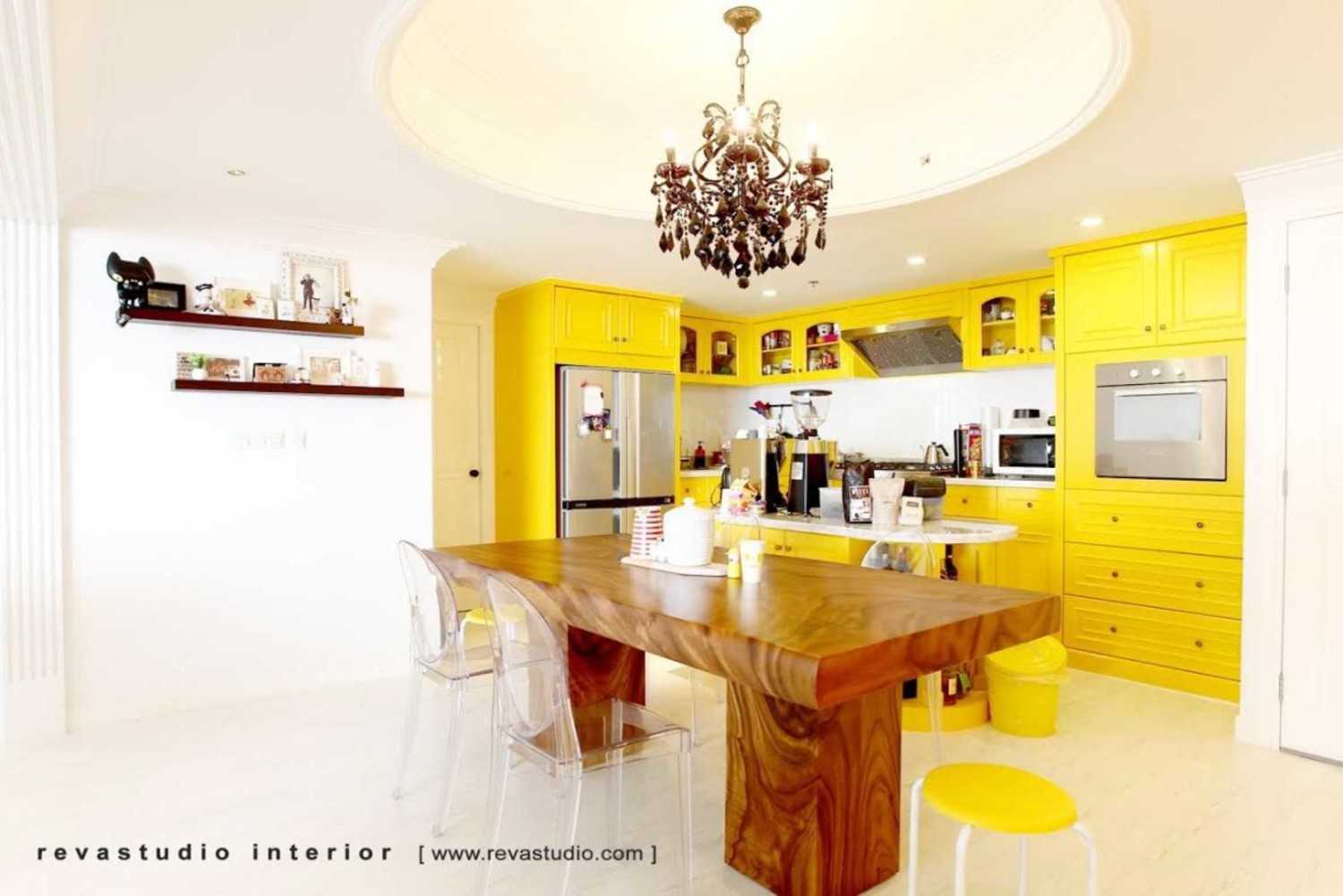 Cat Ruangan Warna Kuning Line - HD Wallpaper 