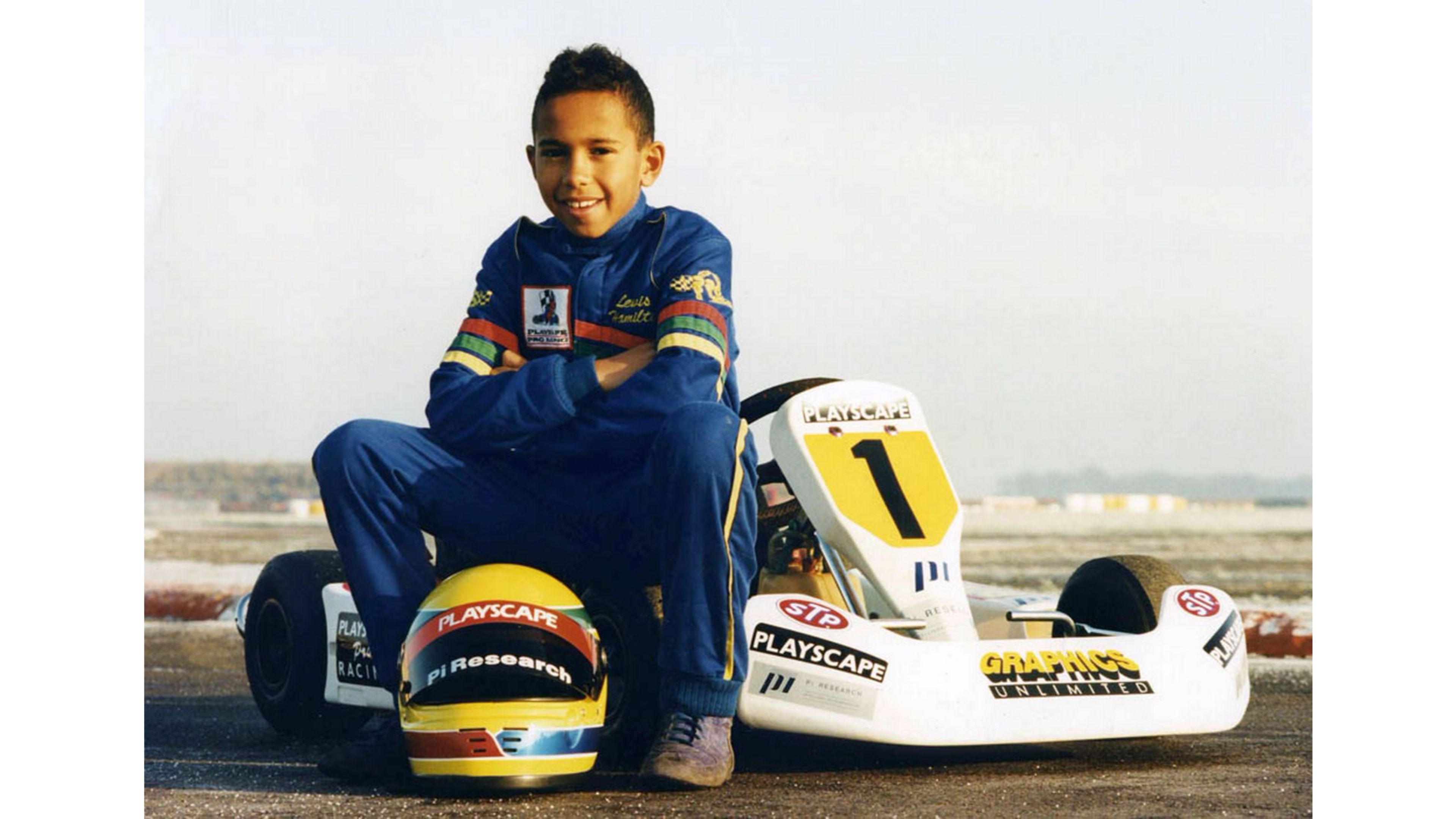 Lewis Hamilton Young Karting - HD Wallpaper 